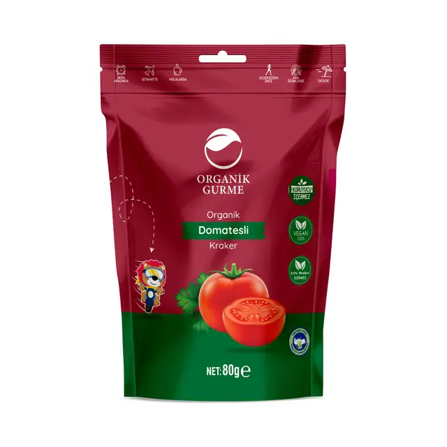 Organik Domatesli Kraker 80 gr