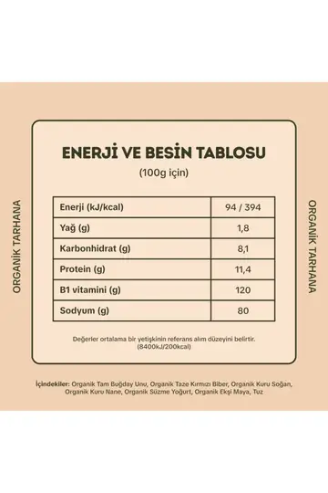 4'lü Organik Tarhana 500gr 2