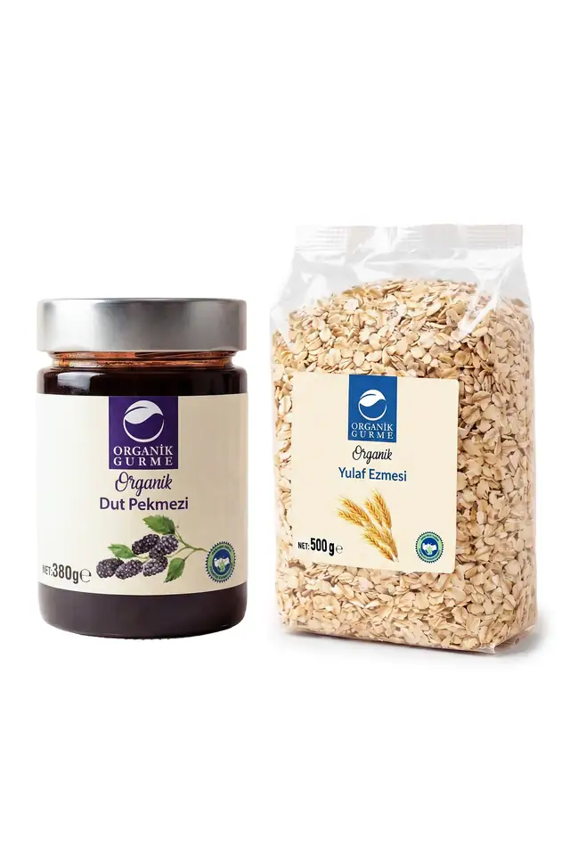 Organik Yulaf Ezmesi 500gr - Dut Pekmesi 380gr