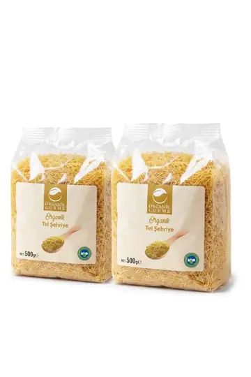 2'li Organik Tel Şehriye 500 gr 1