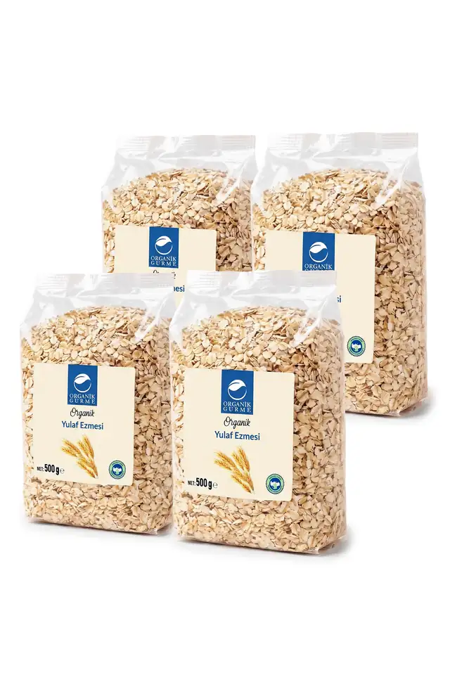 4'lü Organik Yulaf Ezmesi 500 Gr