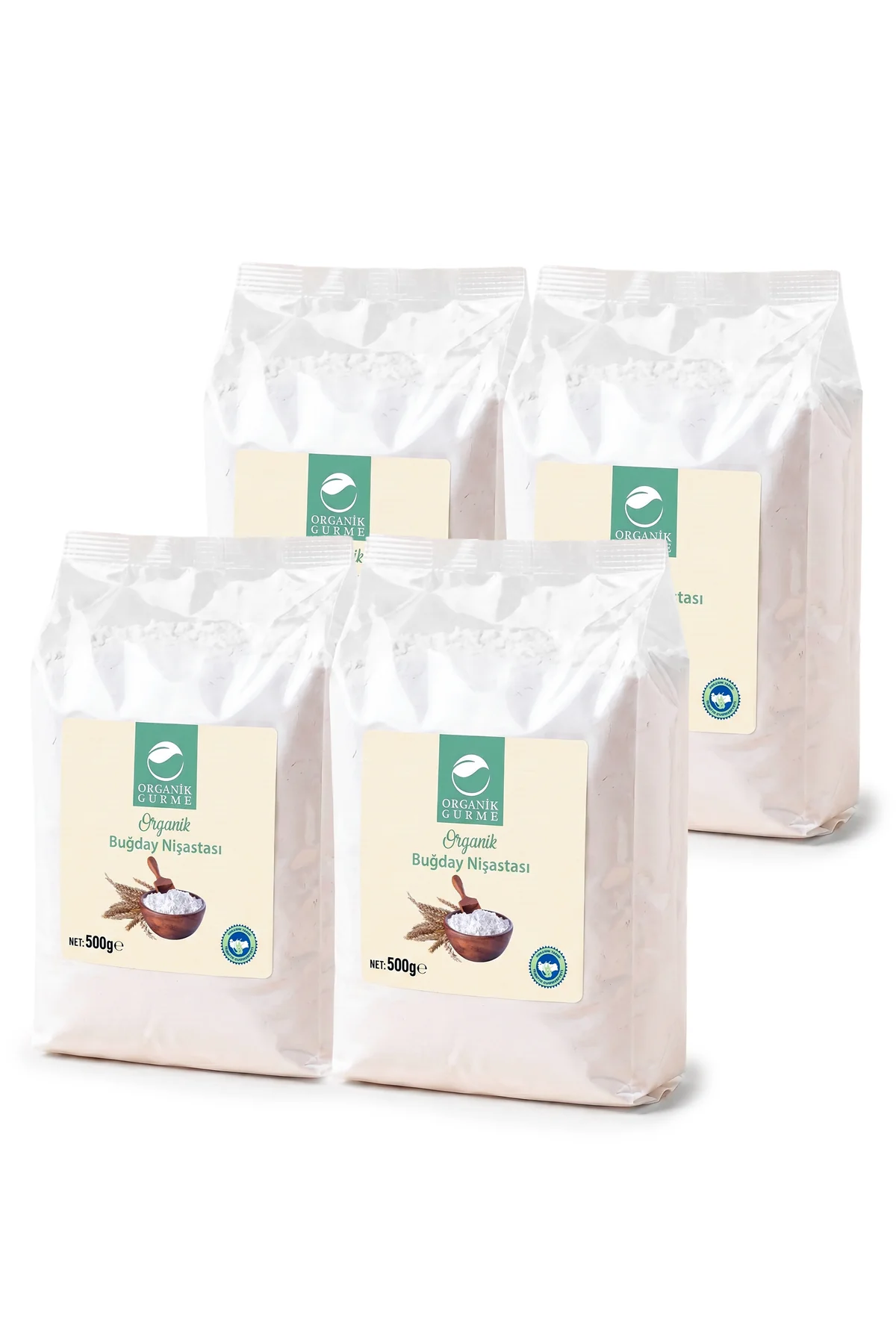 4'lü Organik Buğday Nişastası 500 Gr