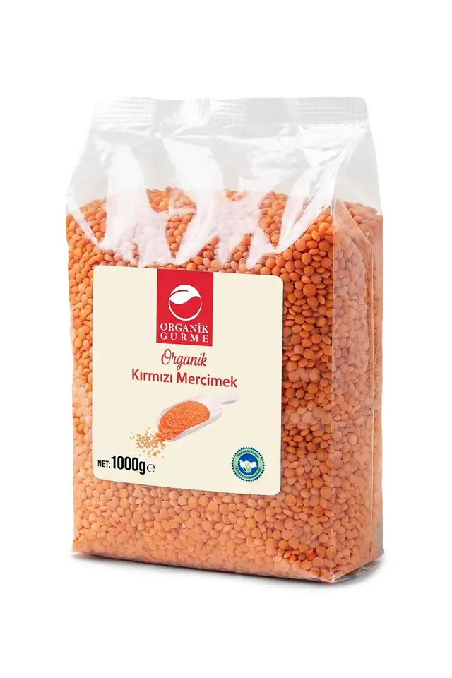 Organik Kırmızı Mercimek 1000 gr
