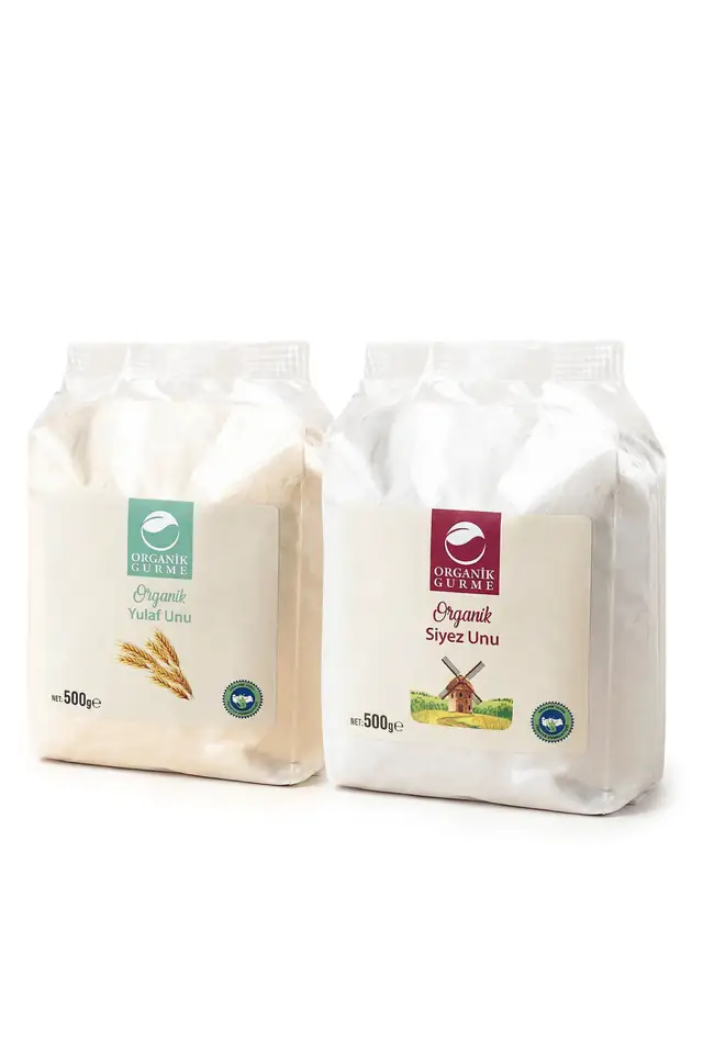 Organik Yulaf Unu 500gr - Organik Siyez Unu 500gr