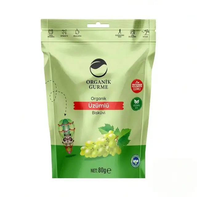 Organik Üzümlü Bisküvi 80 gr