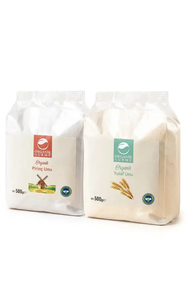 Organik Yulaf Unu 500gr - Pirinç Unu 500gr