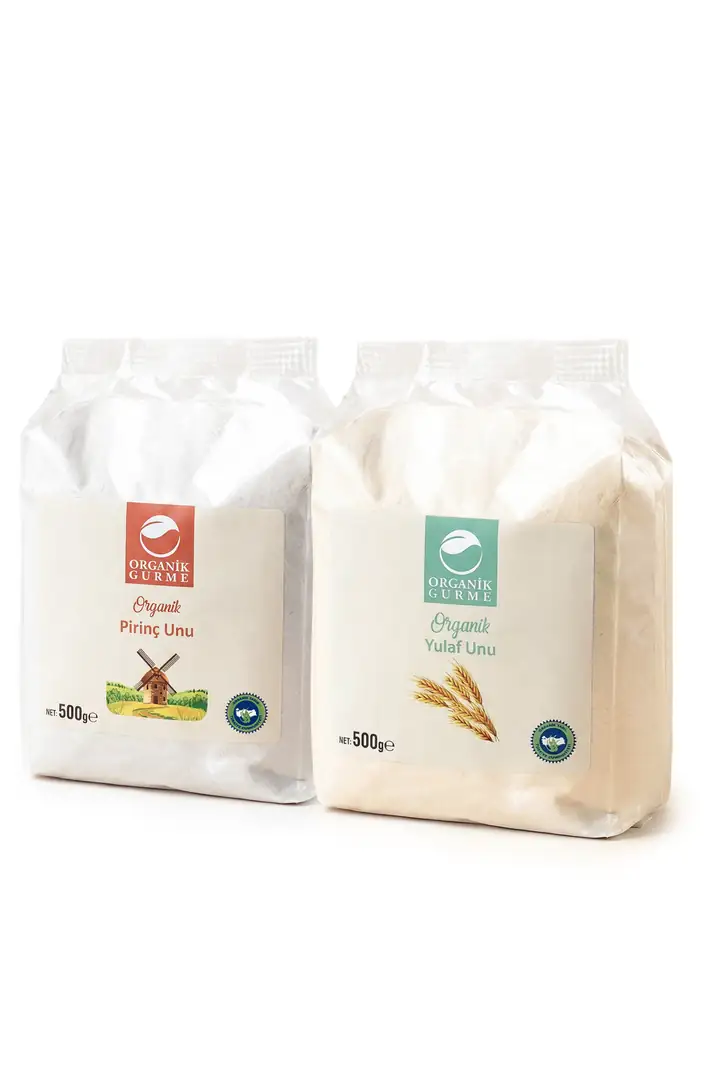 Organik Yulaf Unu 500 gr + Pirinç Unu 500 gr