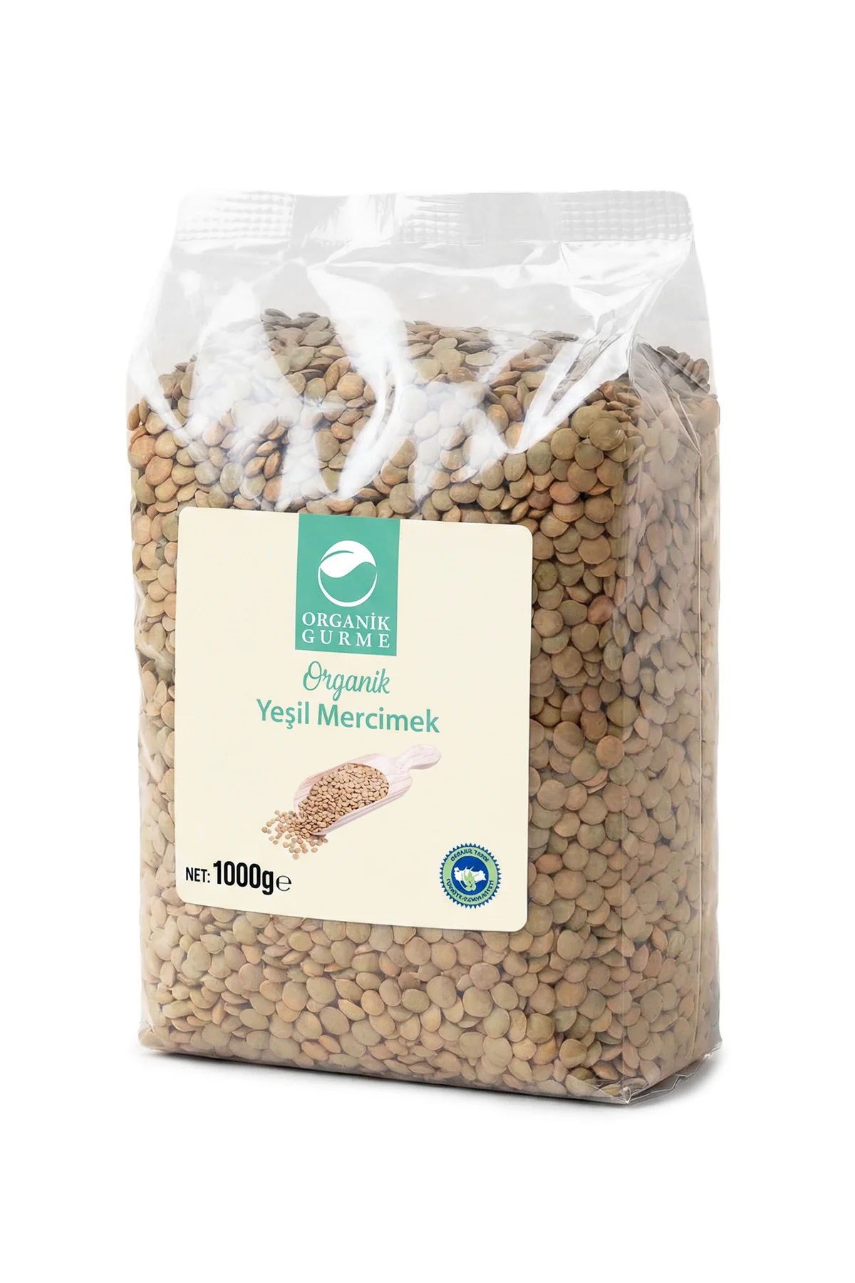 Organik Yeşil Mercimek 1000 gr