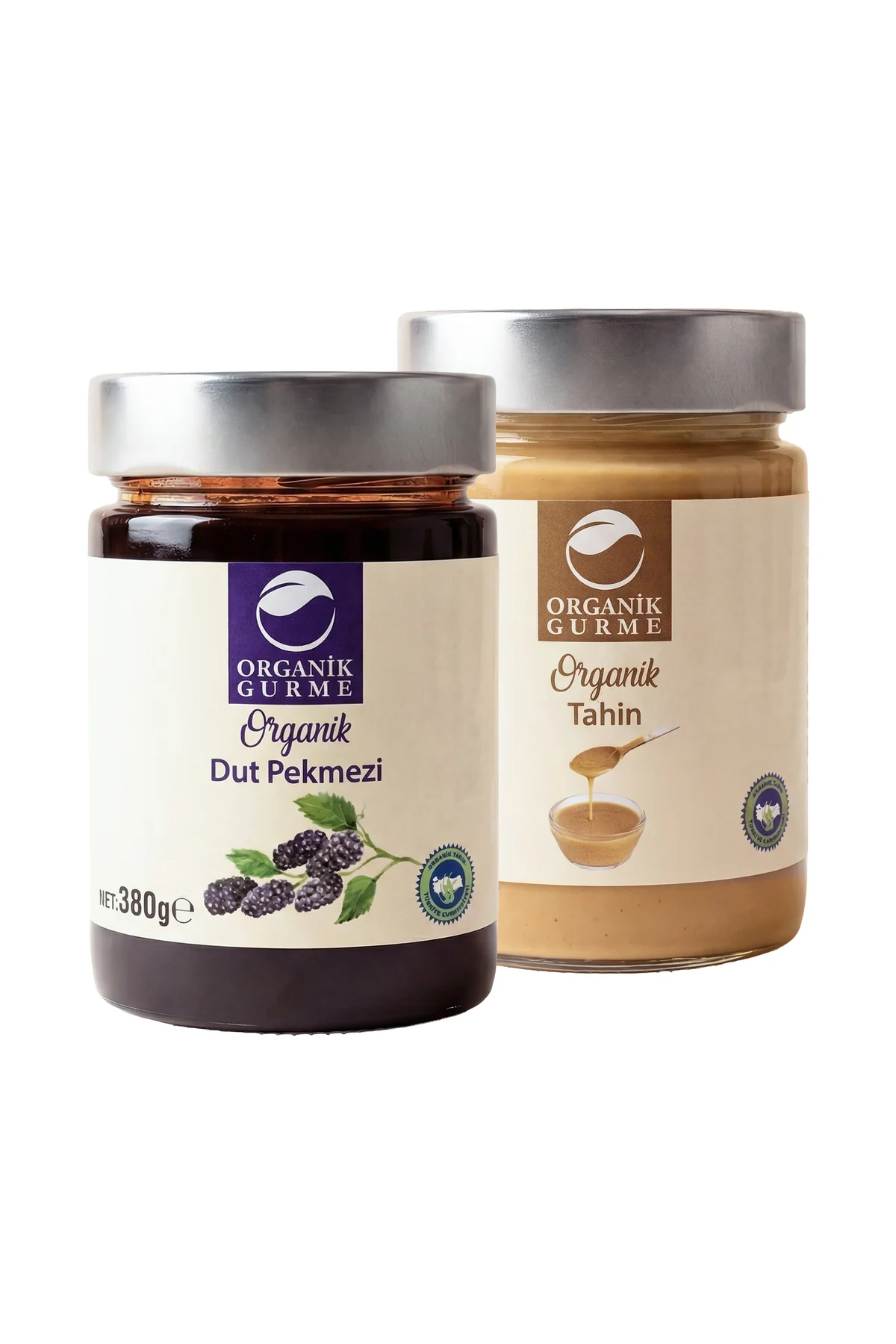 Organik Dut Pekmezi 380 gr + Organik Tahin 330 gr