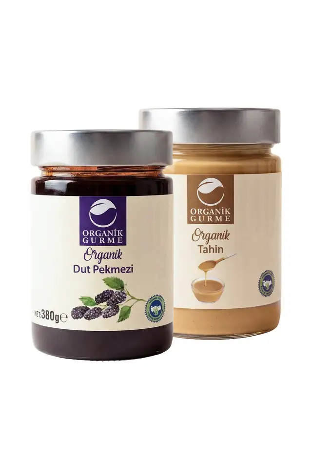 Organik Dut Pekmezi 380 Gr + Organik Tahin 330 Gr