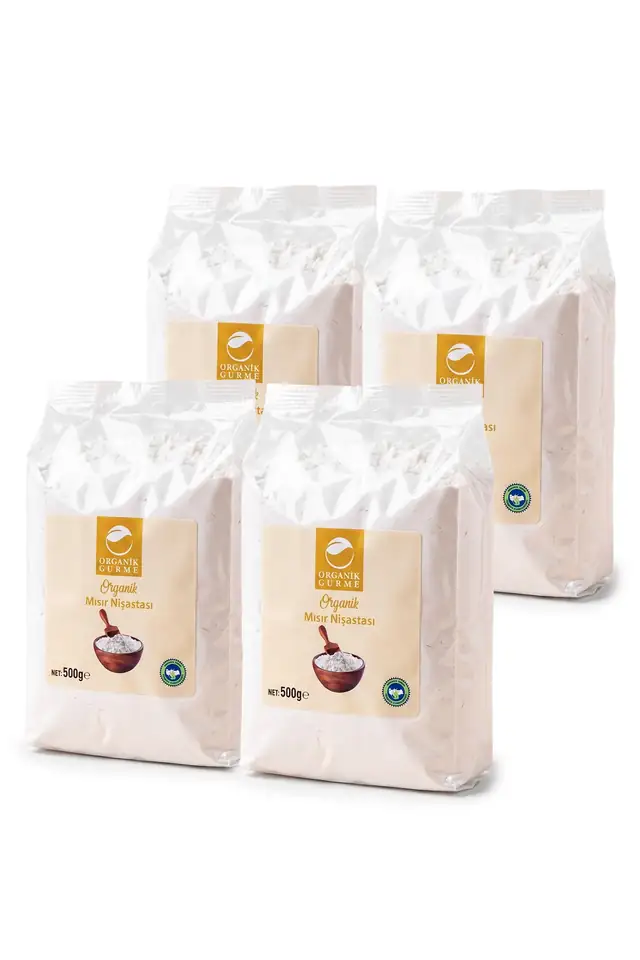 4'lü Organik Mısır Nişastası 500 gr