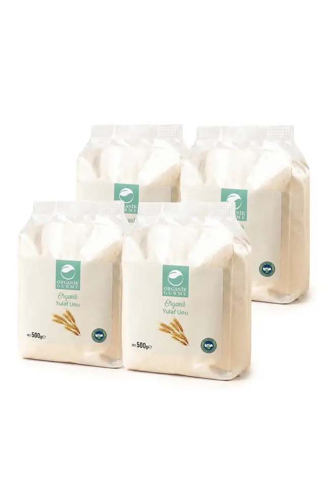 4'lü Organik Yulaf Unu 500 Gr